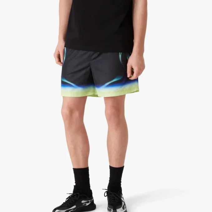 Sporchid Black Printed Swim Shorts Sporchid Black Printed Swim Shorts