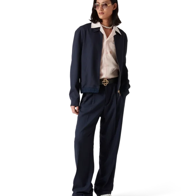 Sportliche Anzugjacke aus Wolle