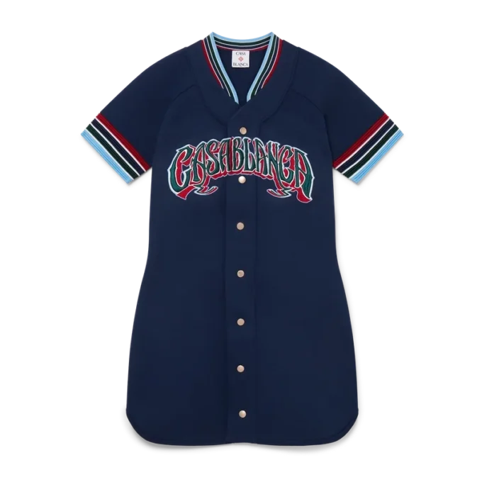 Strick-Baseball-Kleid