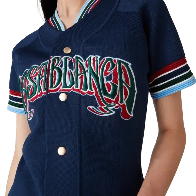 Strick-Baseball-Kleid