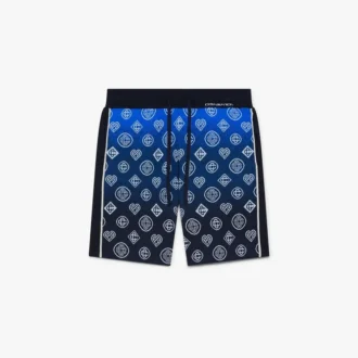 Strick-Shorts mit Monogramm in Farbverlauf