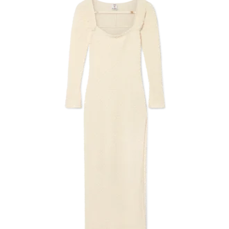 Strukturiertes Strickkleid