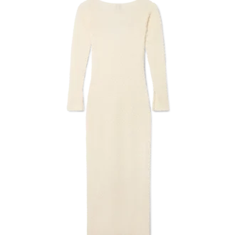 Strukturiertes Strickkleid