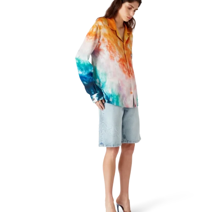 Surf Trip Langarm-Seidenhemd | Casablanca Paris