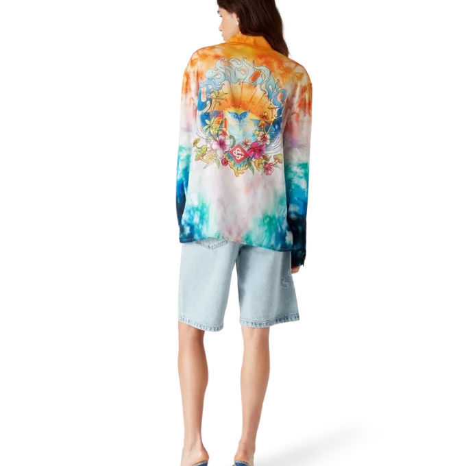 Surf Trip Langarm-Seidenhemd | Casablanca Paris