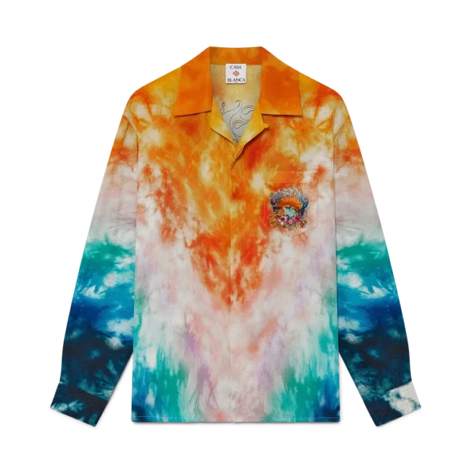 Surf Trip Langarm-Seidenhemd | Casablanca Paris