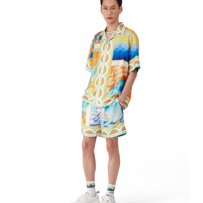 Surreal Pool Seidenshorts