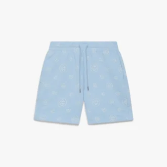 Sweatshorts mit Monogramm-Applikation
