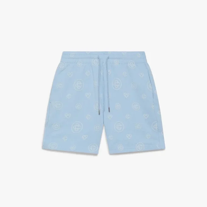 Sweatshorts mit Monogramm-Applikation