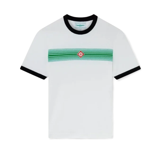 T-Shirt mit Ringer-Schnitt und Farbverlauf