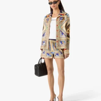 Take Me to Church Langarm-Seidenhemd mit Kubanerkragen