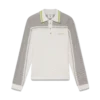Tennis Bouclé Langarm-Poloshirt