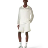 Tennis Bouclé Langarm-Poloshirt