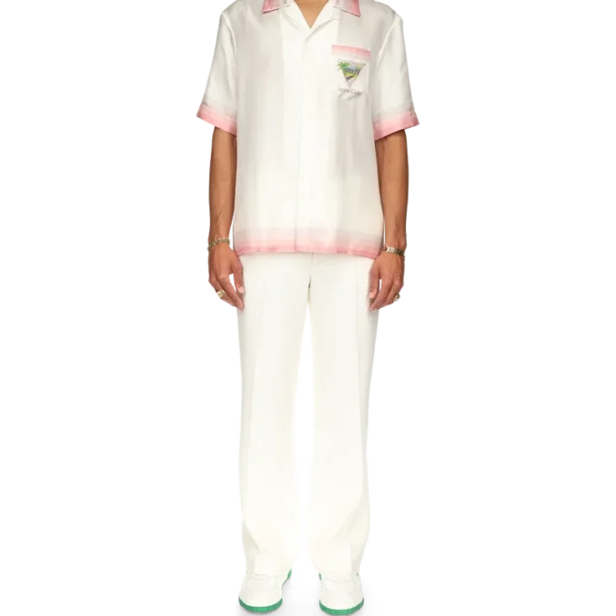 Tennis Club Icon Kurzarm-Seidenhemd