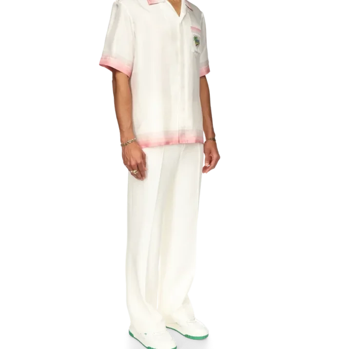 Tennis Club Icon Kurzarm-Seidenhemd