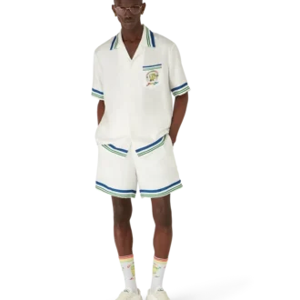 Tennis Club Icon Seiden-Twill-Shorts