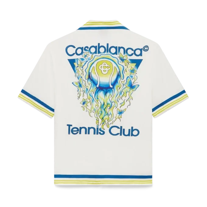 Tennis Club Kurzarm-Seidenhemd
