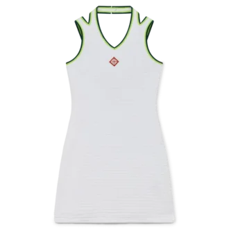 Tennis-Kleid aus strukturiertem Velours