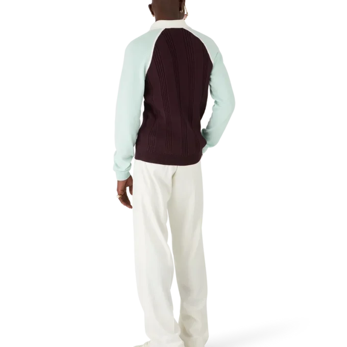 Tennis-Langarm-Poloshirt