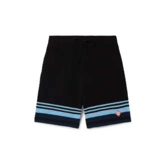 Tennis-Shorts aus Baumwoll-Häkelstoff