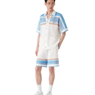 Tennis-Shorts aus gehäkelter Baumwolle