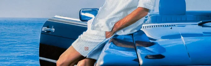 Tennisstripe-Frottee-Shorts