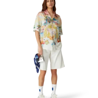 The Road to Knowledge Kurzarm-Seidenhemd