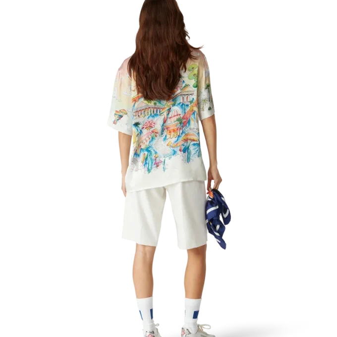 The Road to Knowledge Kurzarm-Seidenhemd