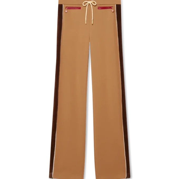 Trainingshose mit Chenille-Einsätzen Trainingshose mit Chenille-Einsätzen