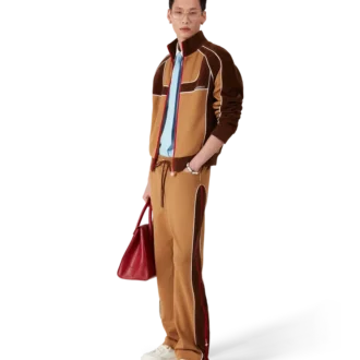 Trainingshose mit Chenille-Einsätzen