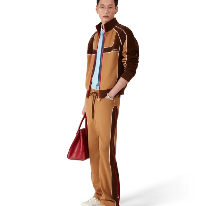 Trainingshose mit Chenille-Einsätzen