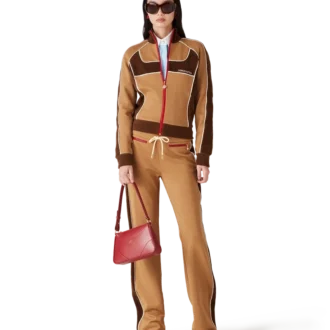 Trainingshose mit Chenille-Einsätzen