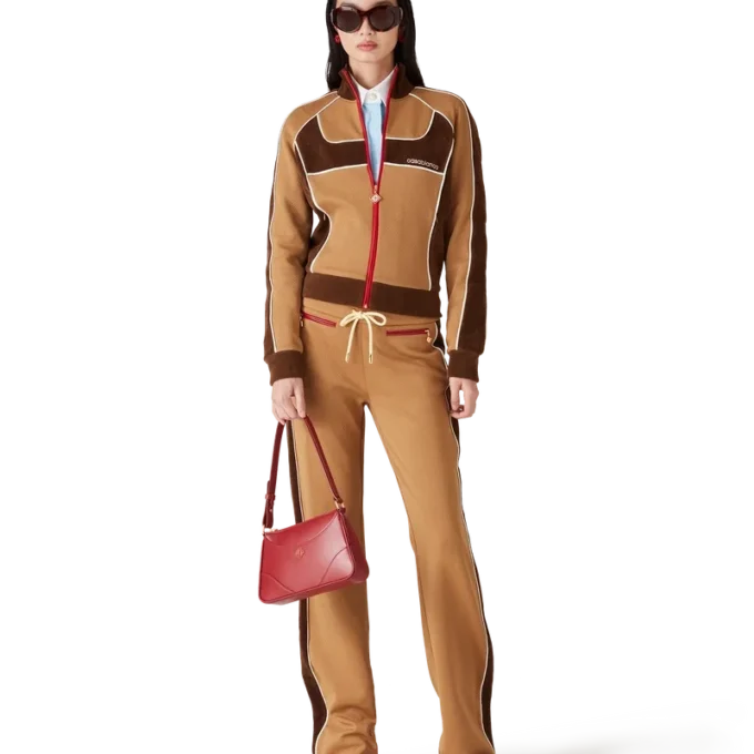 Trainingshose mit Chenille-Einsätzen Trainingshose mit Chenille-Einsätzen