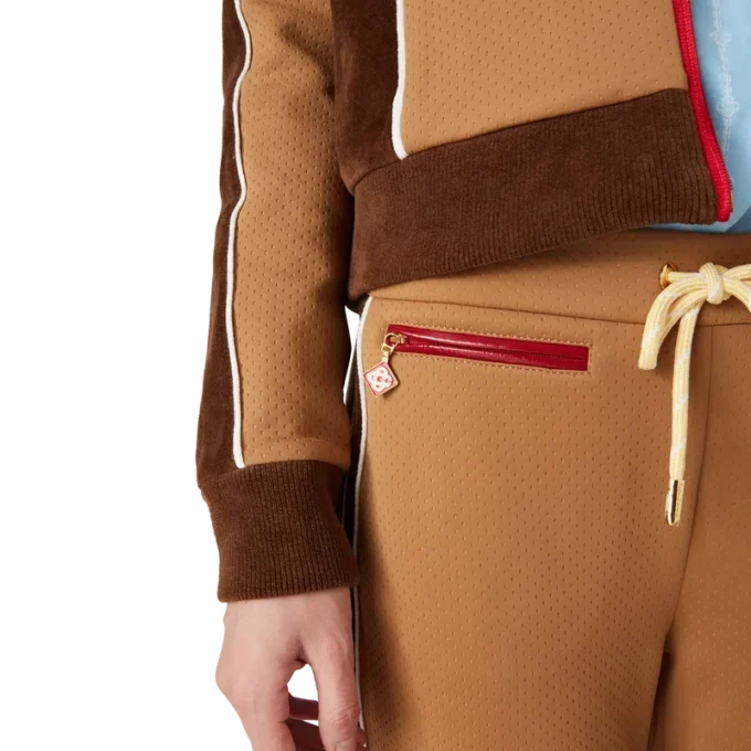 Trainingshose mit Chenille-Einsätzen Trainingshose mit Chenille-Einsätzen