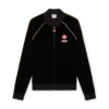 Trainingsjacke aus Velours mit Farbverlaufspaspel