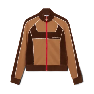 Trainingsjacke mit Chenille-Einsätzen