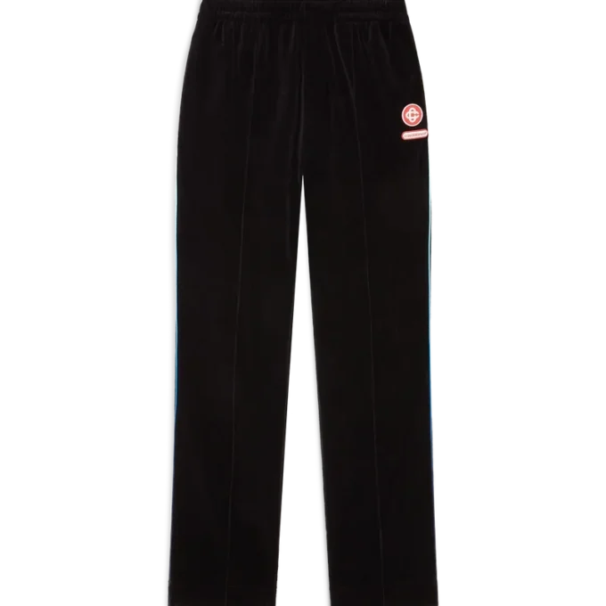 Velours-Jogginghose mit Farbverlaufspaspel