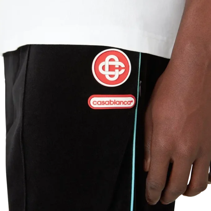 Velours-Jogginghose mit Farbverlaufspaspel