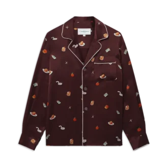 Vices Seidensatin-Pyjama-Hemd