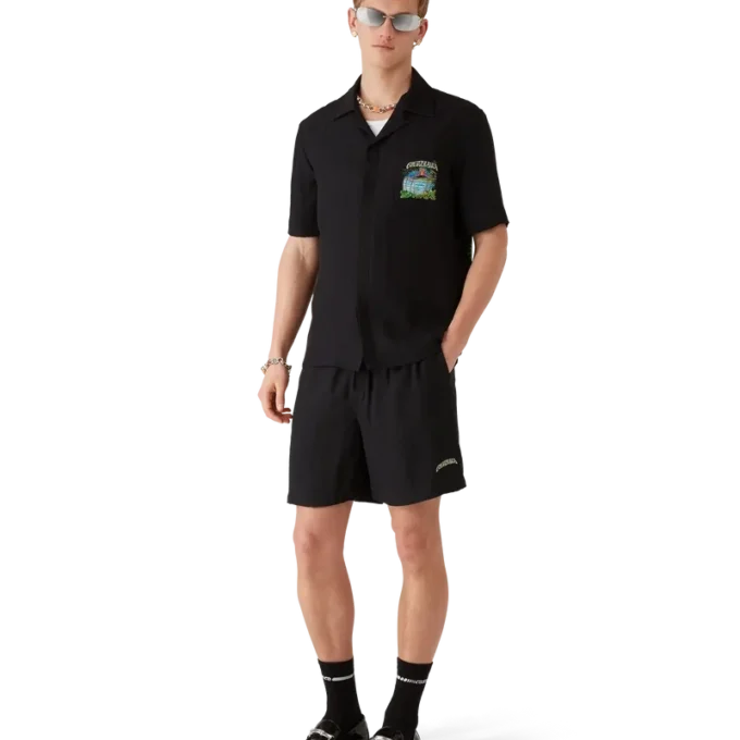 Volcano Jacquard-Seidenshorts