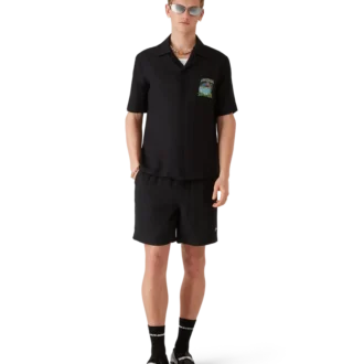 Volcano Kurzarm-Jacquard-Klassiker-Shirt