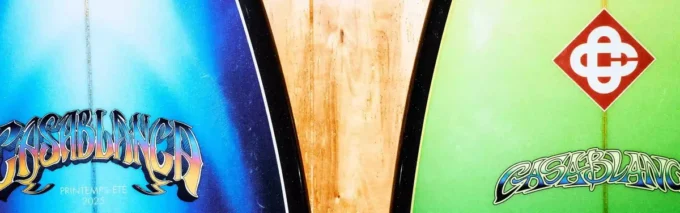 Handgefertigtes Casablanca Retro-Surfbrett