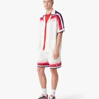 Weiße Häkel-Shorts