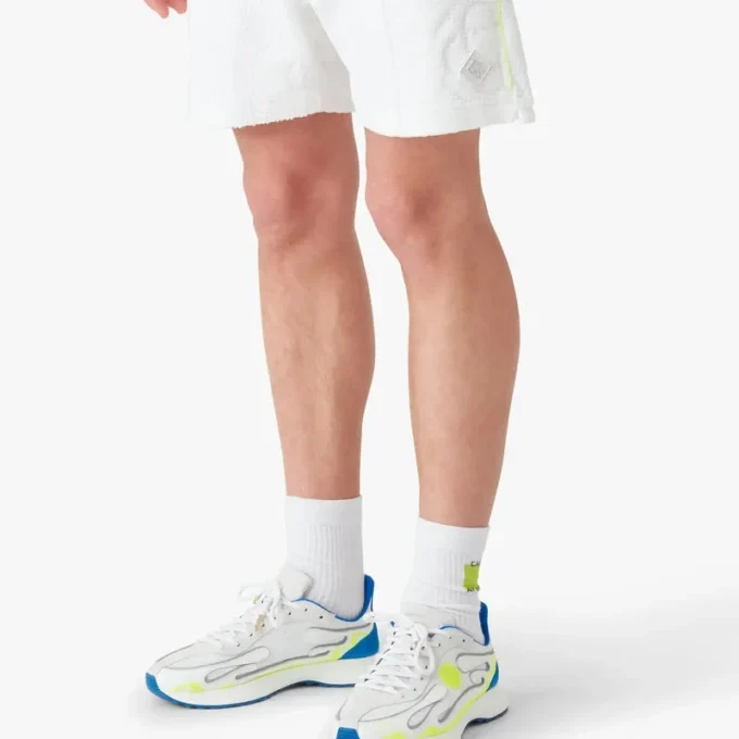 Weiße Monogram-Shorts aus Frottee