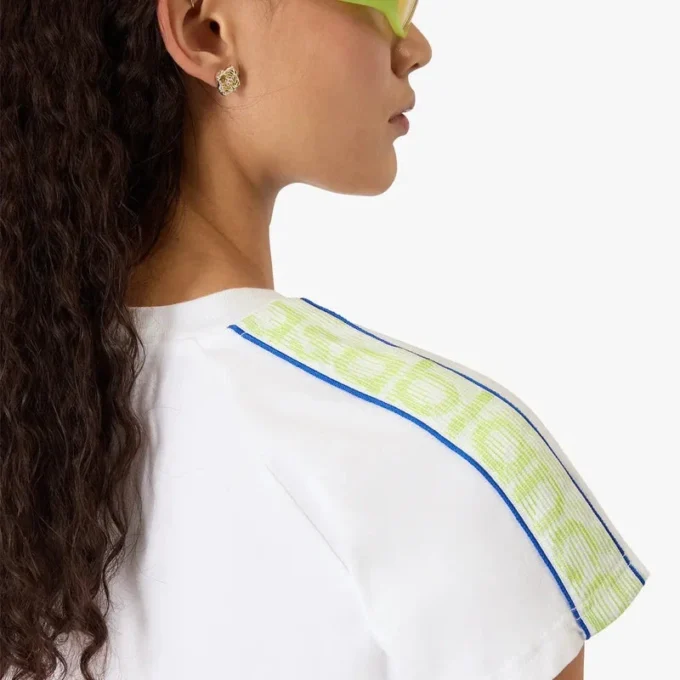 Weißes Laurel-T-Shirt mit kurzen Ärmeln