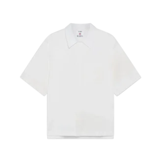 Weißes Monogramm-Kurzarmhemd