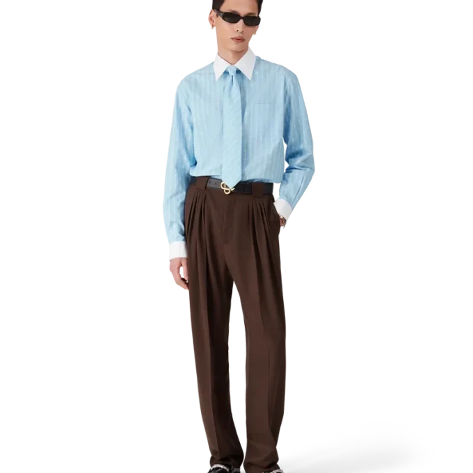 Wollhose mit fünf Bundfalten