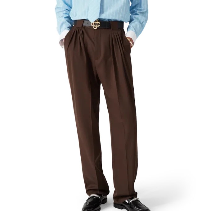 Wollhose mit fünf Bundfalten